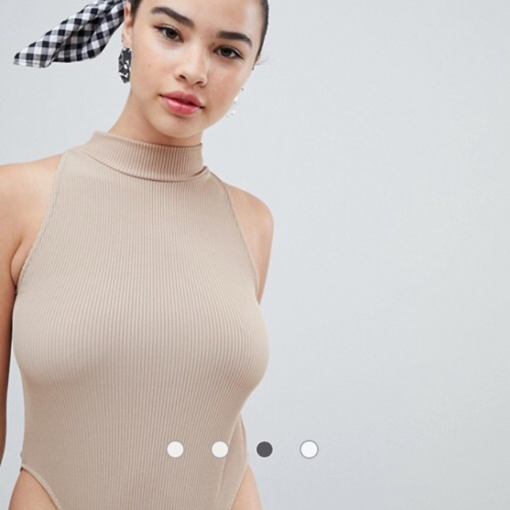 Asos Camel bodysuit-new never worn!